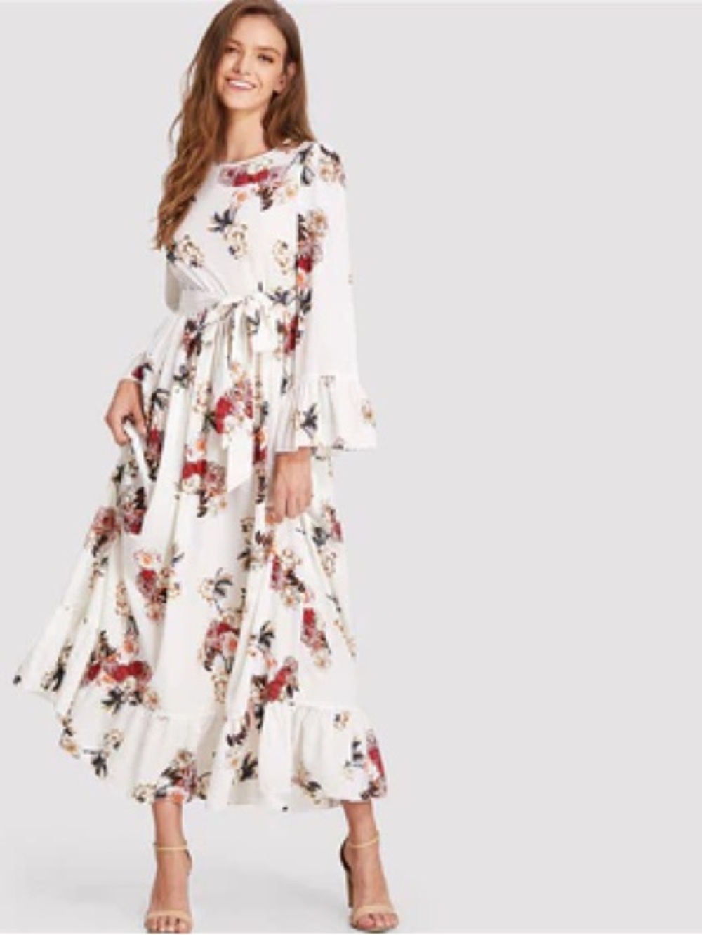 Boohoo Maxi Floral Dress
